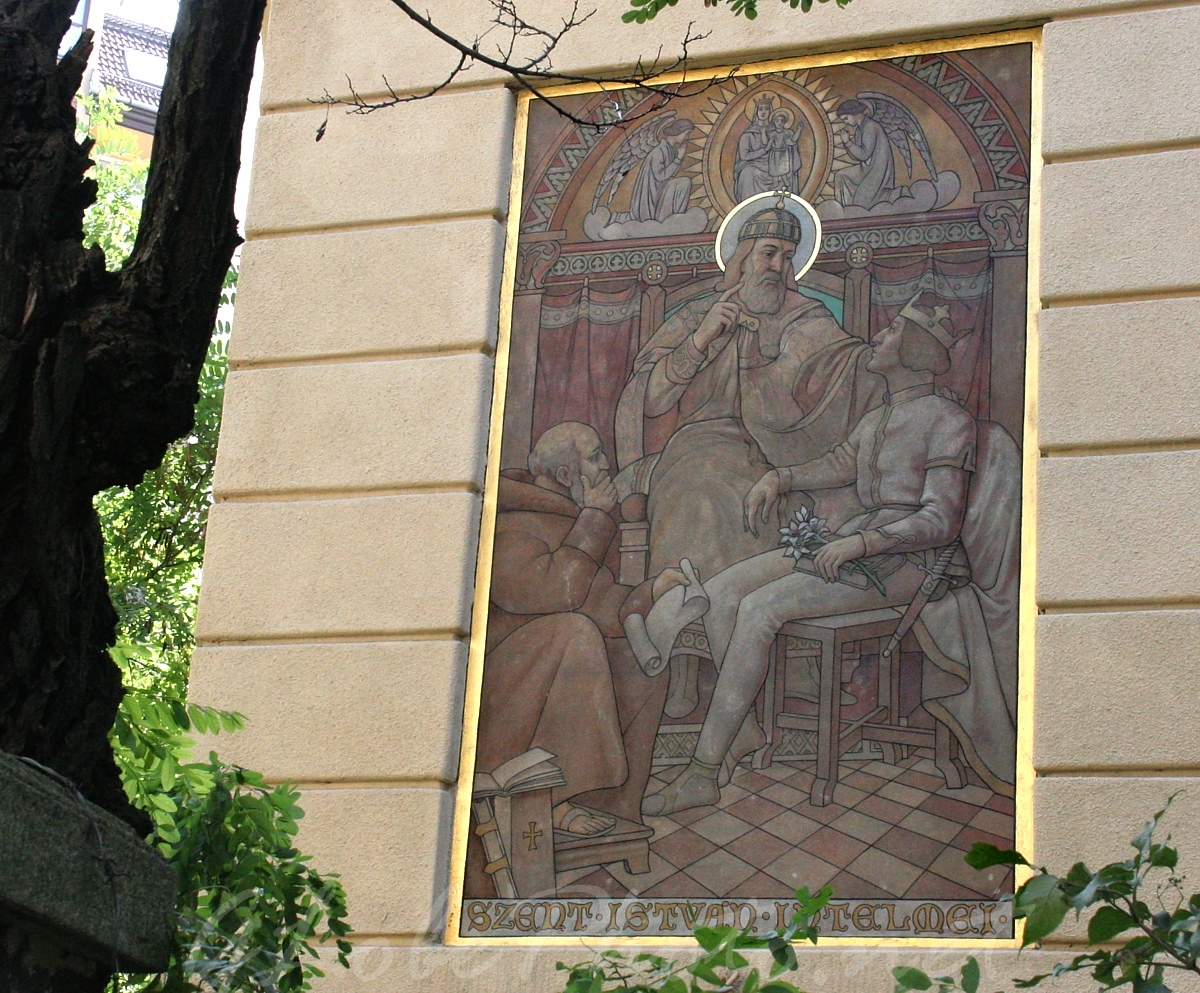 Szent István freskó